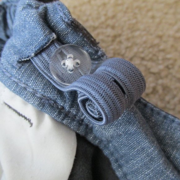 Cat & Jack Chino Shorts Youth Boys Size 16 Gray Elastic Adjustable Casual Bottom - Picture 4 of 7